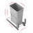 Dowell 15" Single Pullout Kitchen Trash Can with Soft-close Slides - Aluminum-98278211