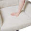 Fauteuil d'appoint pivotant confortable avec repose-pieds-105700875