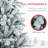 8ft Snow Flocked Artificial Christmas Tree-1851471248