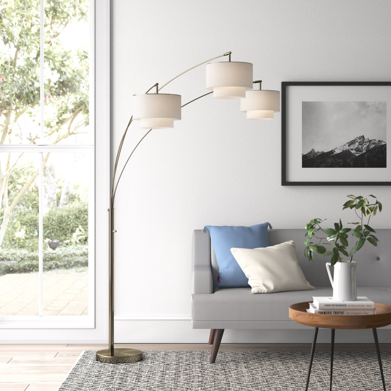 Lampe sur pied à branches 83 "Deemer Ill Heart, Beige