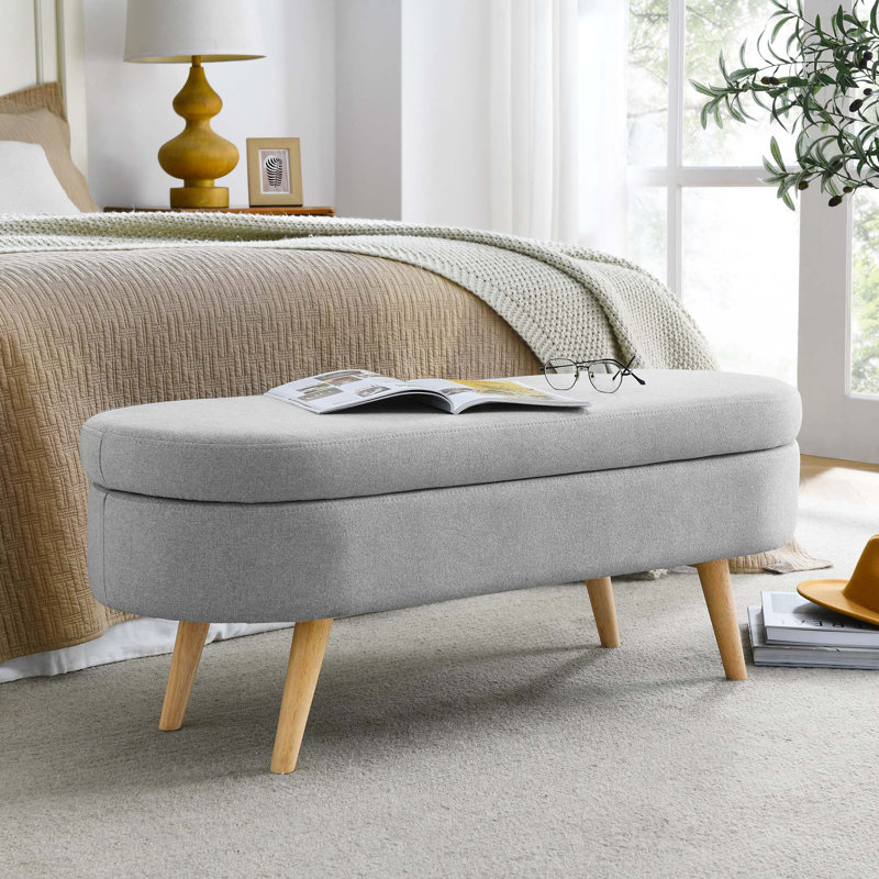 Banc de rangement Aspyn, gris