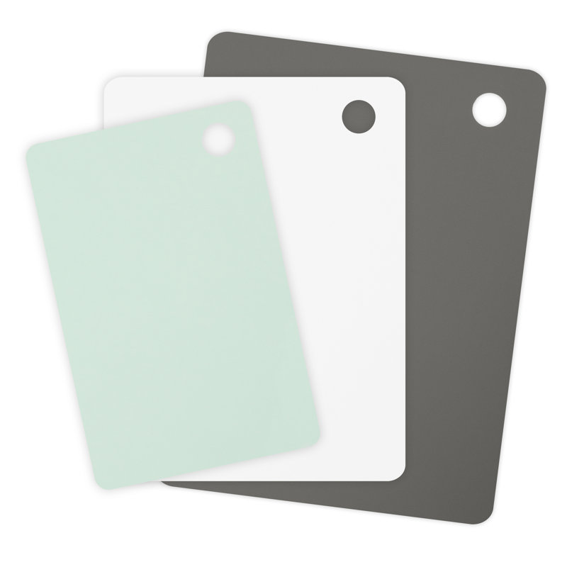 Ensemble de planche à découper flexible en plastique 3 pièces Spectrum