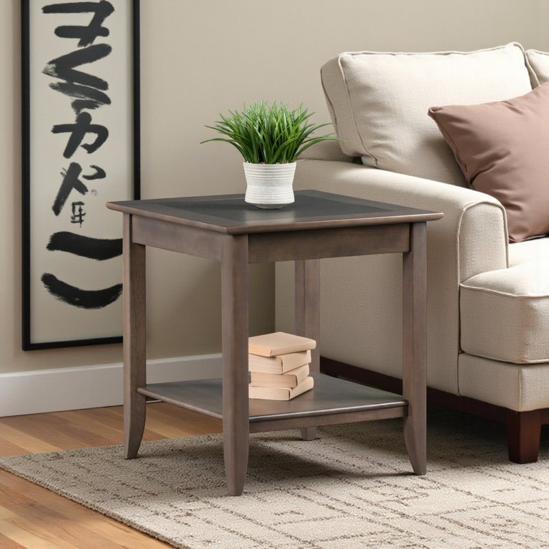 Hicklin Accent Table in Oyster Gray