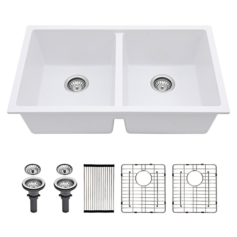 Undermount Kitchen Sink Double Bowl