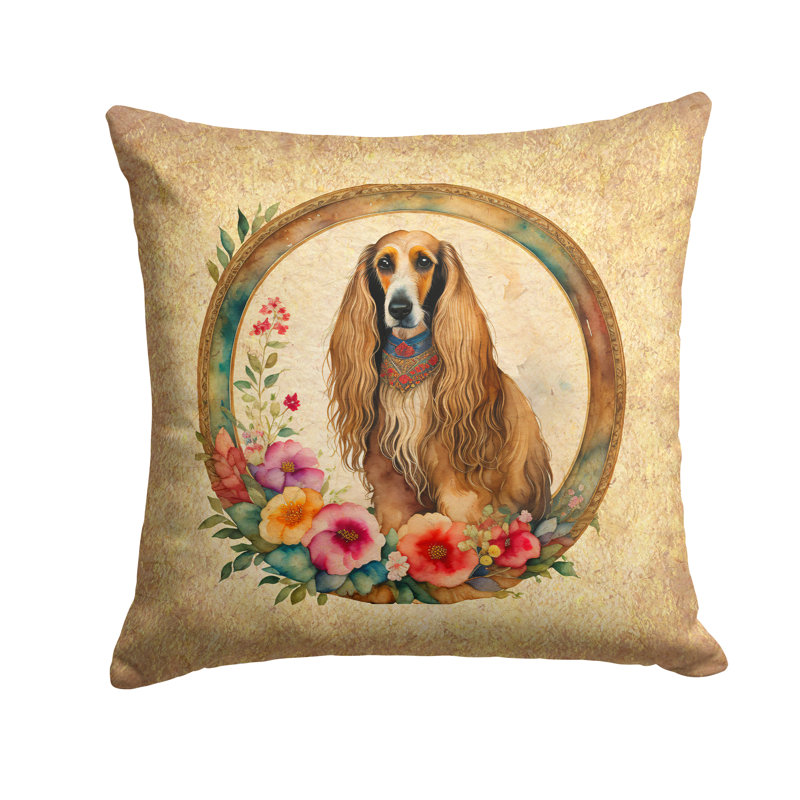 Coussin afghan, H 18 po x l 18 po x P 4 po