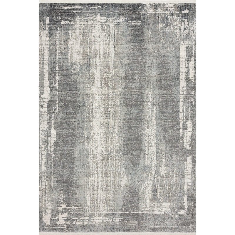 Tapis gris, Rectangle 5 pi 3 po x 7 pi 7 po