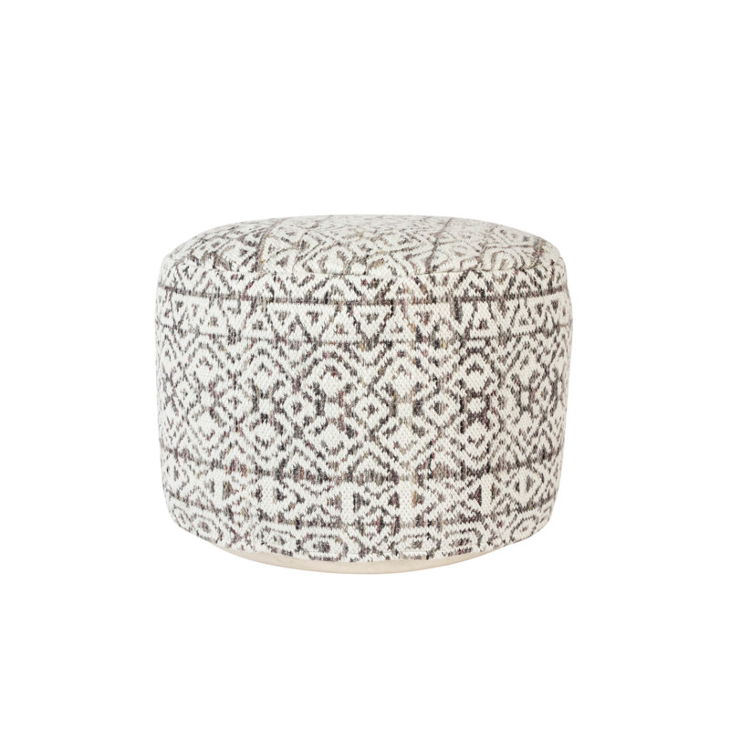 Liv Round Pouf, Gray