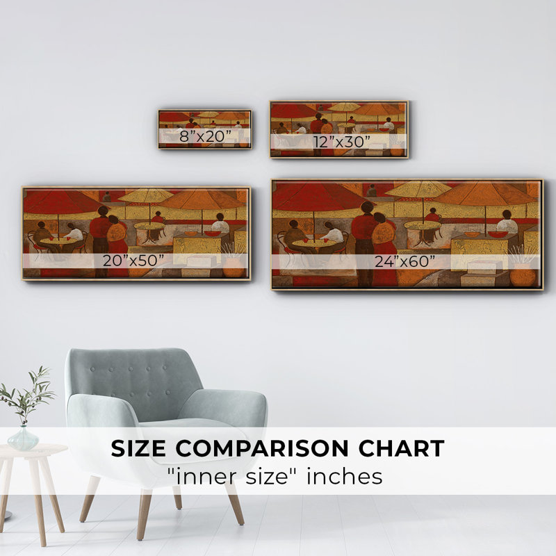 Lasting Memory II- Framed Canvas, 20" H x 50" W