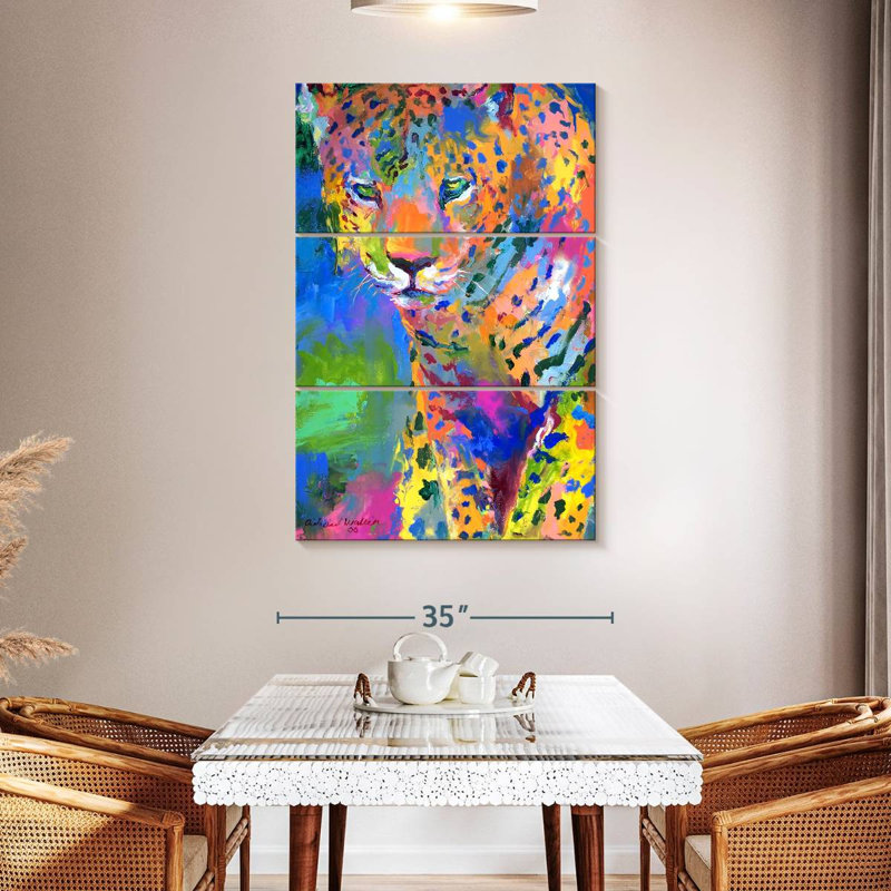 Brampt Wild Leopard II, 50" H x 32" W