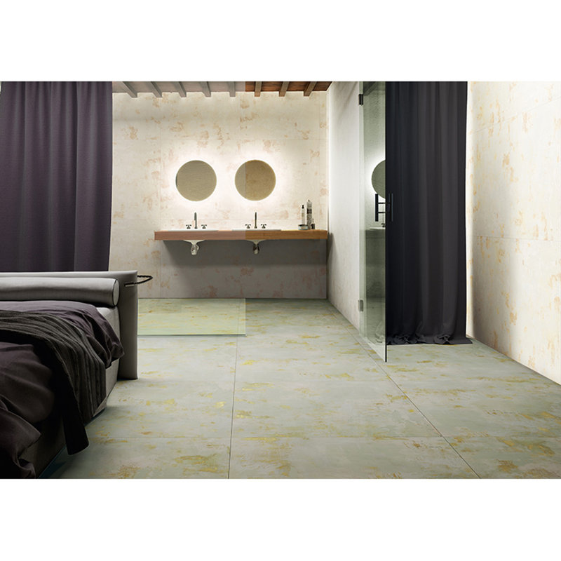 Aureate 23" x 23" Porcelain Marble Look Wall & Floor Tile, Green