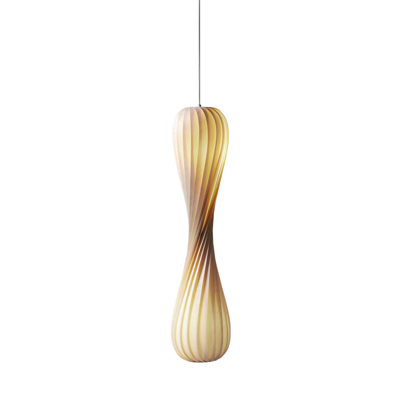 Luminaire suspendu Burnsville, H 44,09 po x l 9,84 po x P 9,84 po, Naturel