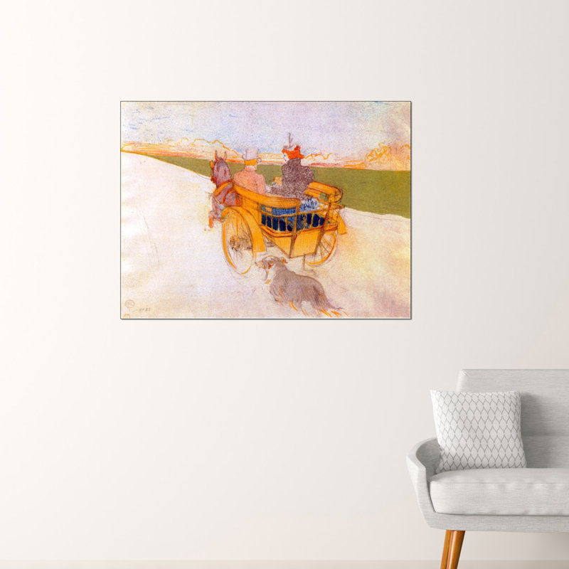 Henri De Toulouse-Lautrec - Wrapped Canvas Painting, 90cm H x 120cm W x 1.8cm D