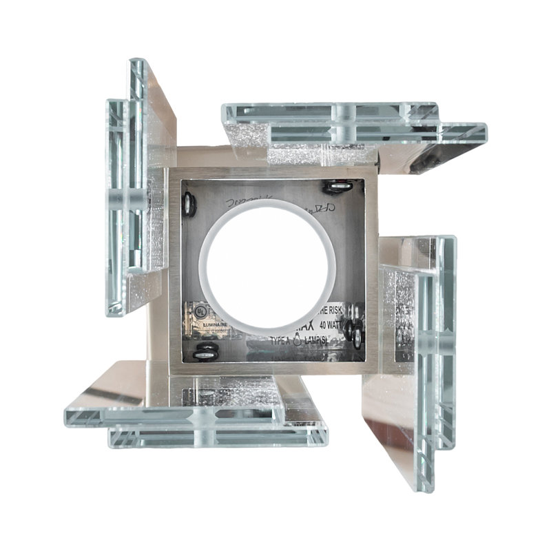 Shutter 1 - Light Pendant, Nickel, Clear