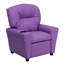 Contemporary Kids Recliner with Cup Holder-1383255997