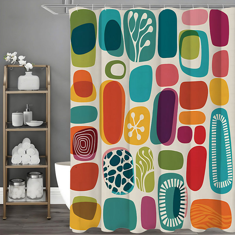 Shower Curtains with Hooks Included