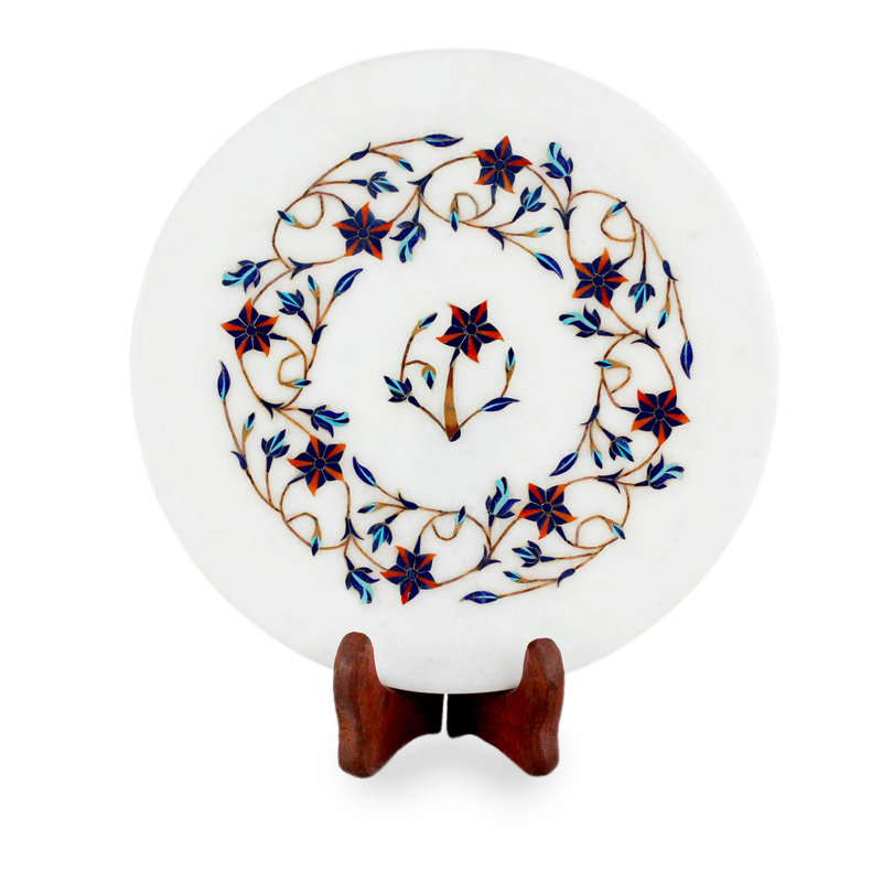 Assiette décorative faite à la main