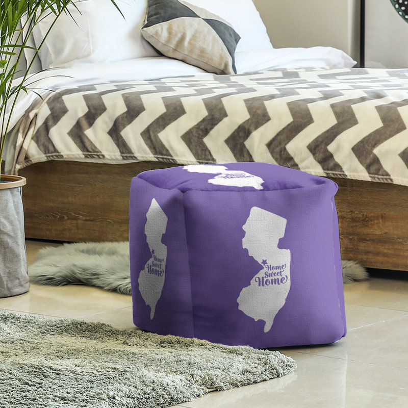 Repose-pieds à cubes trenton the home, Mauve