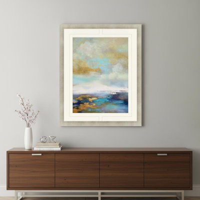 Iridescence, art encadré doré encadré