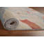 Tapis carré beige en laine noué à la main de conception unique 4 pi x 4 pi 2 po New Age