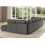 Canapé modulaire convertible en velours côtelé Degennaro-997473955
