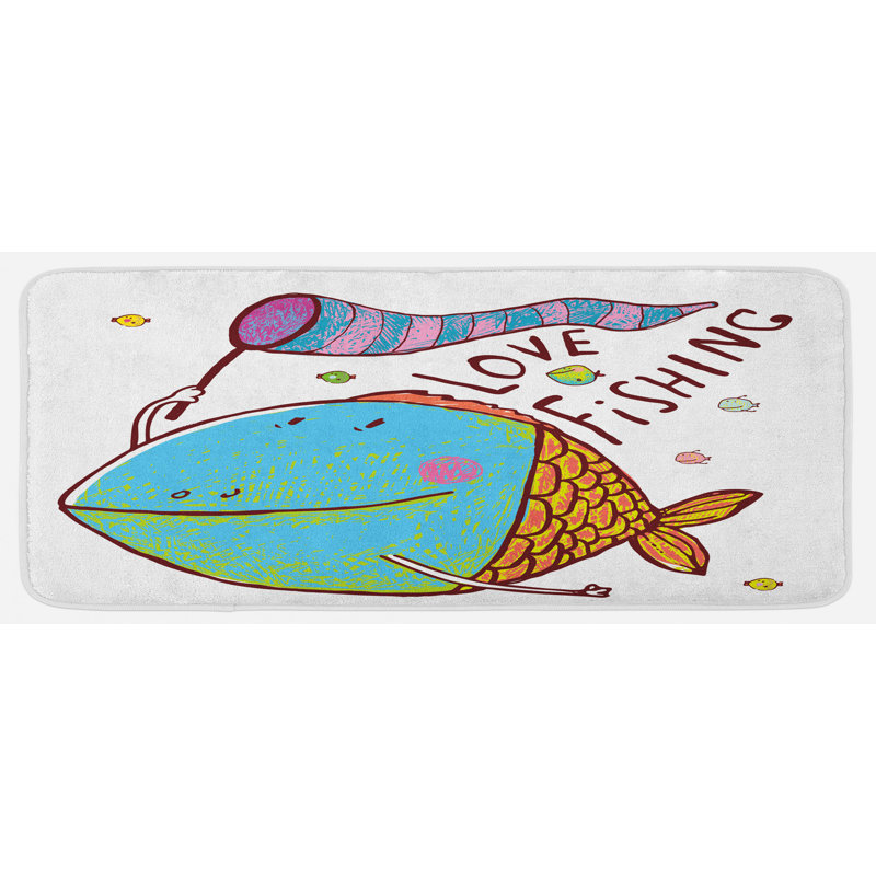 Tapis de cuisine de pêche