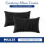  Housse de coussin rayée en polyester-341371301