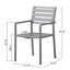 Ensemble de 2 chaises de cuisine d'extérieur en aluminium pour l'extérieur