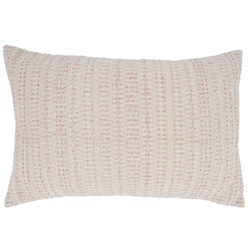 Celeste Collection Geometric Reversible Pillow Cover, Down Blend, Pink