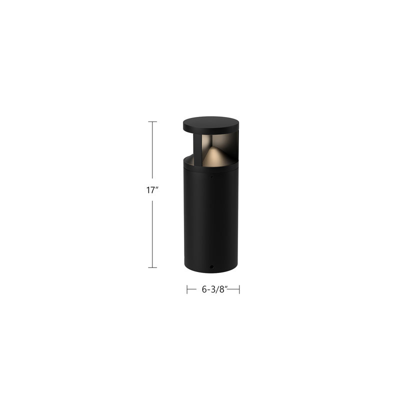 Glen LED Bollard Light, 17" H x 6.38" W x 6.38" D