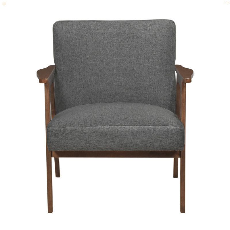 Fauteuil d'appoint contemporain Modern Wood Furniture, Gris foncé
