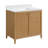 Whitney Rattan 36" Bathroom Vanity with Cultured Marble Countertop-128635713