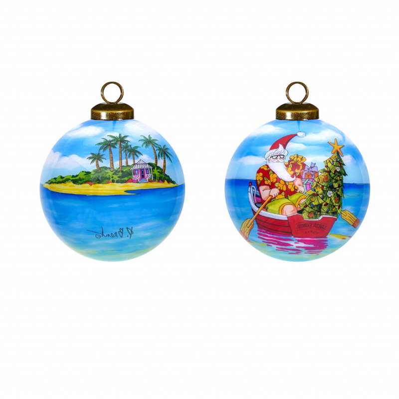 Ornement boule aviron Santa Express