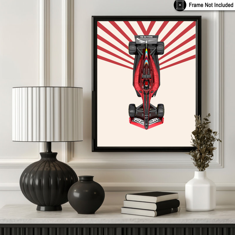 Race Car No3, Unframed, Poster, 11"H x 14"W