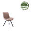 Ensemble de 2 chaises de salle à manger Corrigan Studio® Vue, microfibre et pieds en métal-1197424512