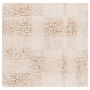 Easy Care 225 Hand Tufted Recycled Cotton Machine Washable Geometric Indoor Use Only Rug