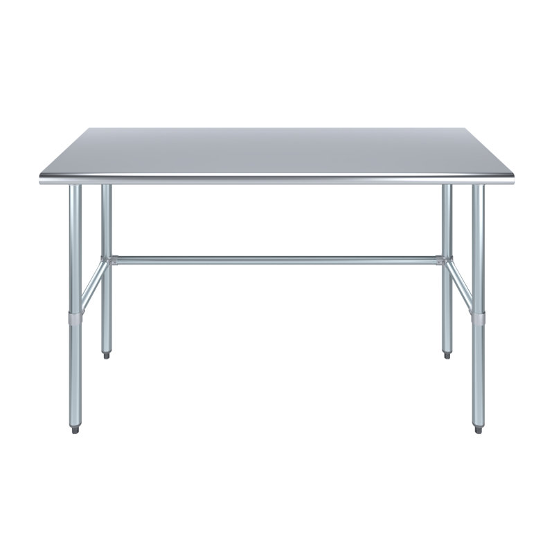 Stainless Steel Open Base Work Table, 35" H x 60" L x 24" W