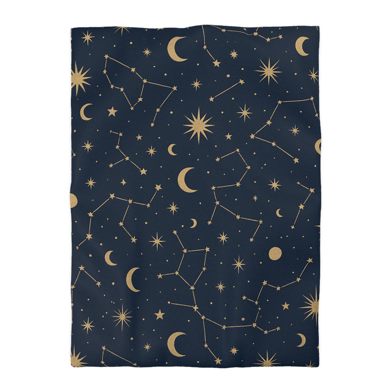 Microfiber Duvet Cover Boho Style, Design 90, Cream, Twin XL Duvet Cover