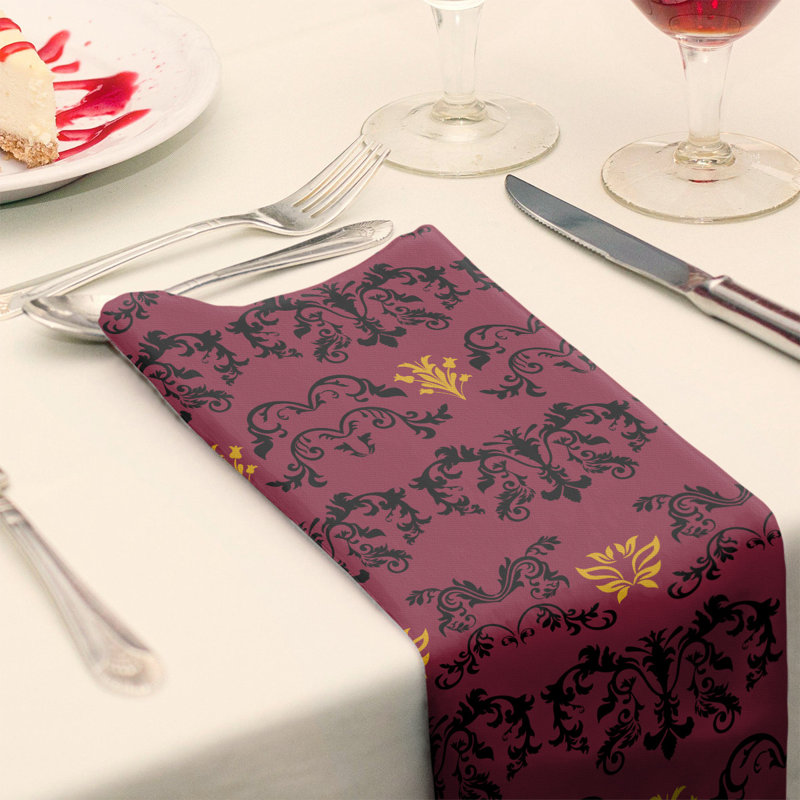 Serviette de football Arizona, Noir / rouge / jaune, polyester, l 22 po x L 22 po