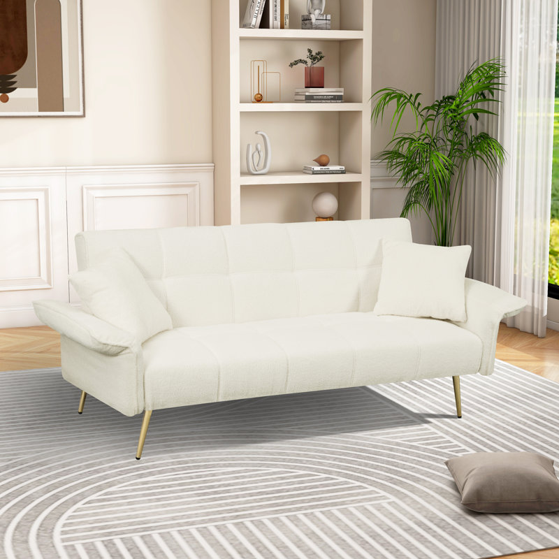 Attif Upholstered 70.2'' Sofa, Beige 100% Polyester