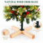 Sapin de Noël artificiel de 1,20 m (4 pi) pré-illuminé et saupoudré de neige, avec 100 DEL blanc chaud