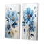 Fleur de marguerite bleue minimalisme "Fleur de marguerite bleue minimalisme" 2 - pièces sur-2071592932-2071592935