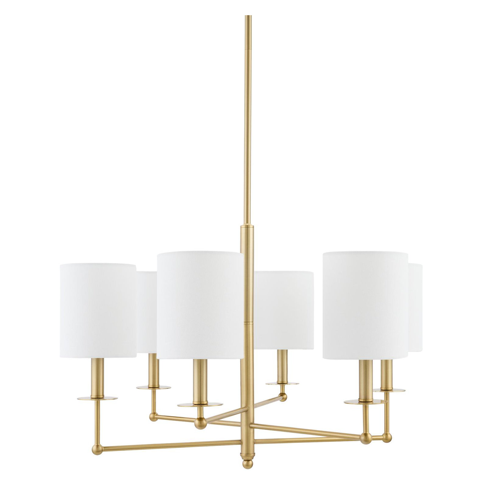 Lacey Chandelier, 16" H x 26" W x 26" D, 6