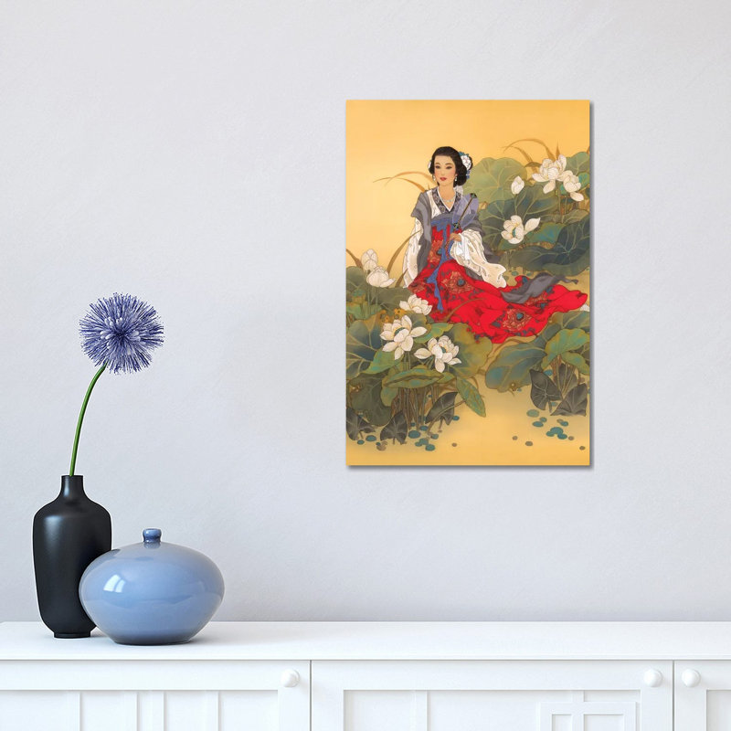 Lady Willow - Painting on Canvas, 101.6 cm H x 66.04 cm W x 3.175 cm D, Wrapped Canvas