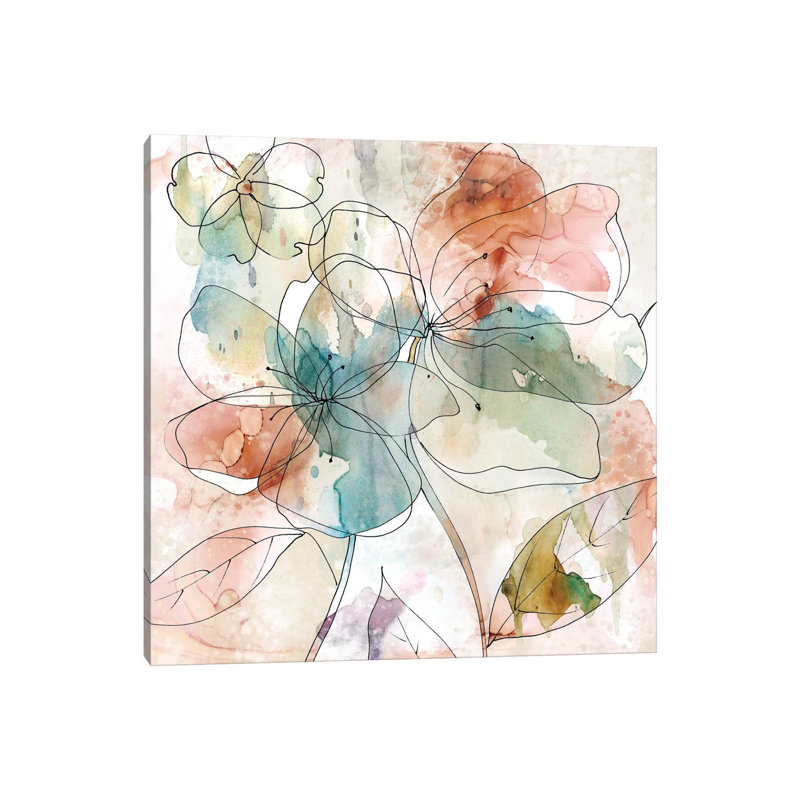 Floral Flow II by Carol Robinson - Wrapped Canvas Print, 45.72 cm H x 45.72 cm W x 3.175 cm D
