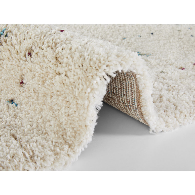 Teo Machine Woven Cream Indoor Rug, Rectangle 160 x 230cm