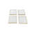 VIP Stone 4 in. White Agate Coasters Set of 4