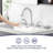 Pull Down Sprayer Bathroom Faucet, Brushed Gold 8 Inch 3 Hole Widespread Pull Out Bathroom Faucet, With Pop Up Drain And Water Supply Line