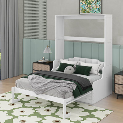 Grand lit escamotable avec coussin