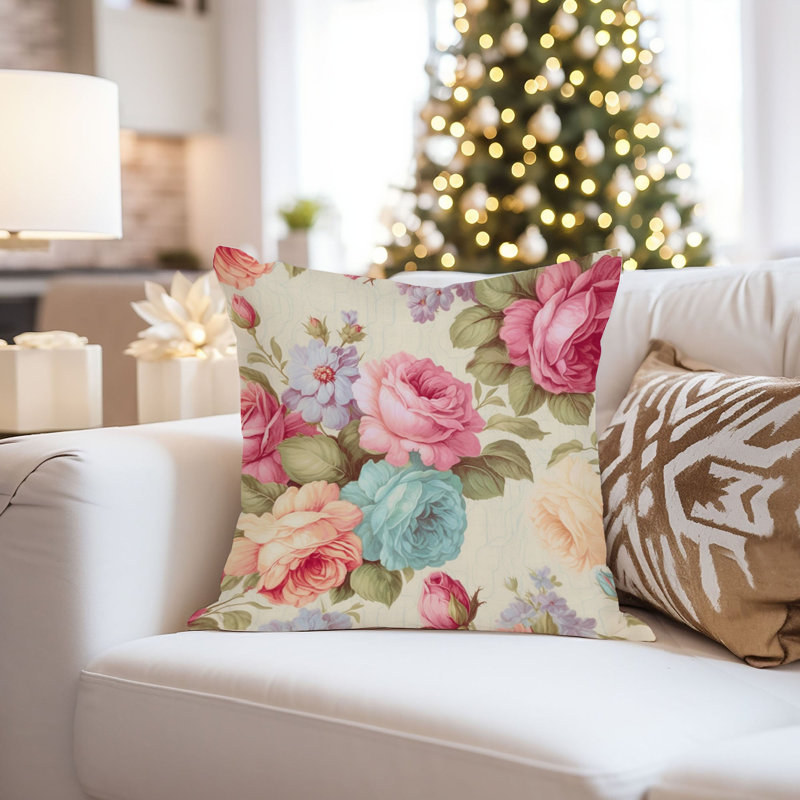  Floral Pillow Cover