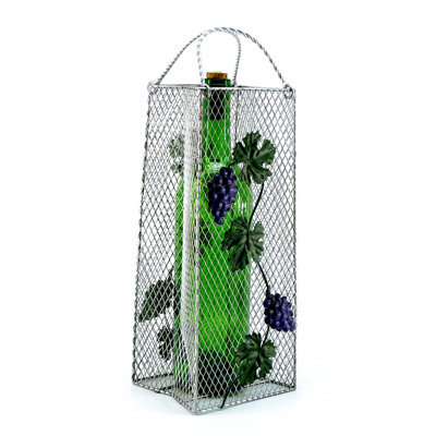 Tabletop Wine Bottle Rack in Silver